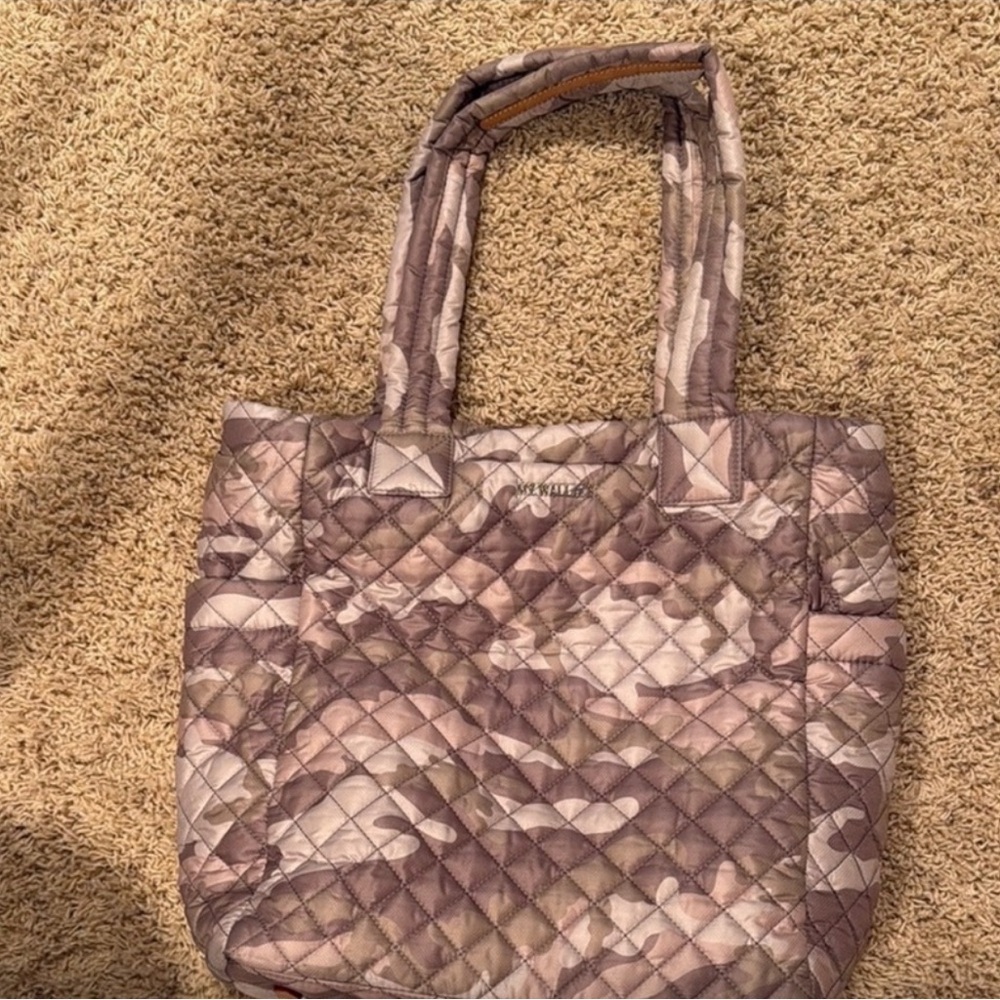 MZ Wallace Quilted Camouflage Tote